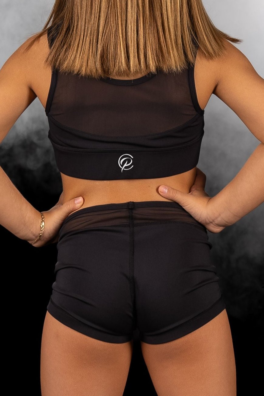 Fashionable Demi Black Bottoms perfect for dance.