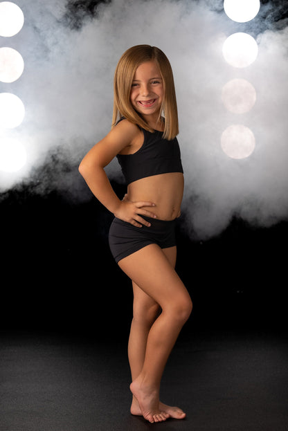 Sleek and Trendy Black Demi Bottoms for kids 