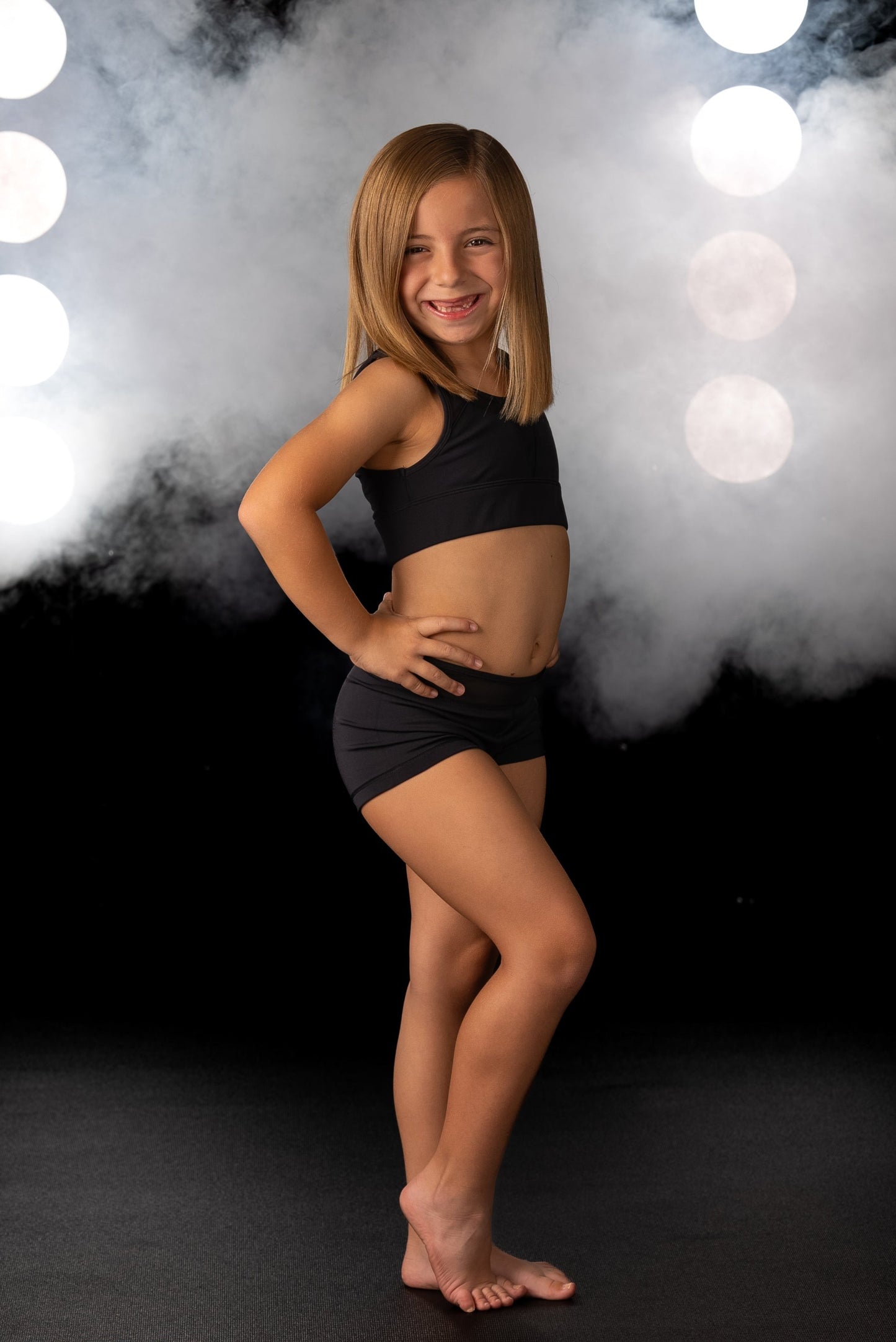 Stylish demi top for kids dance wear