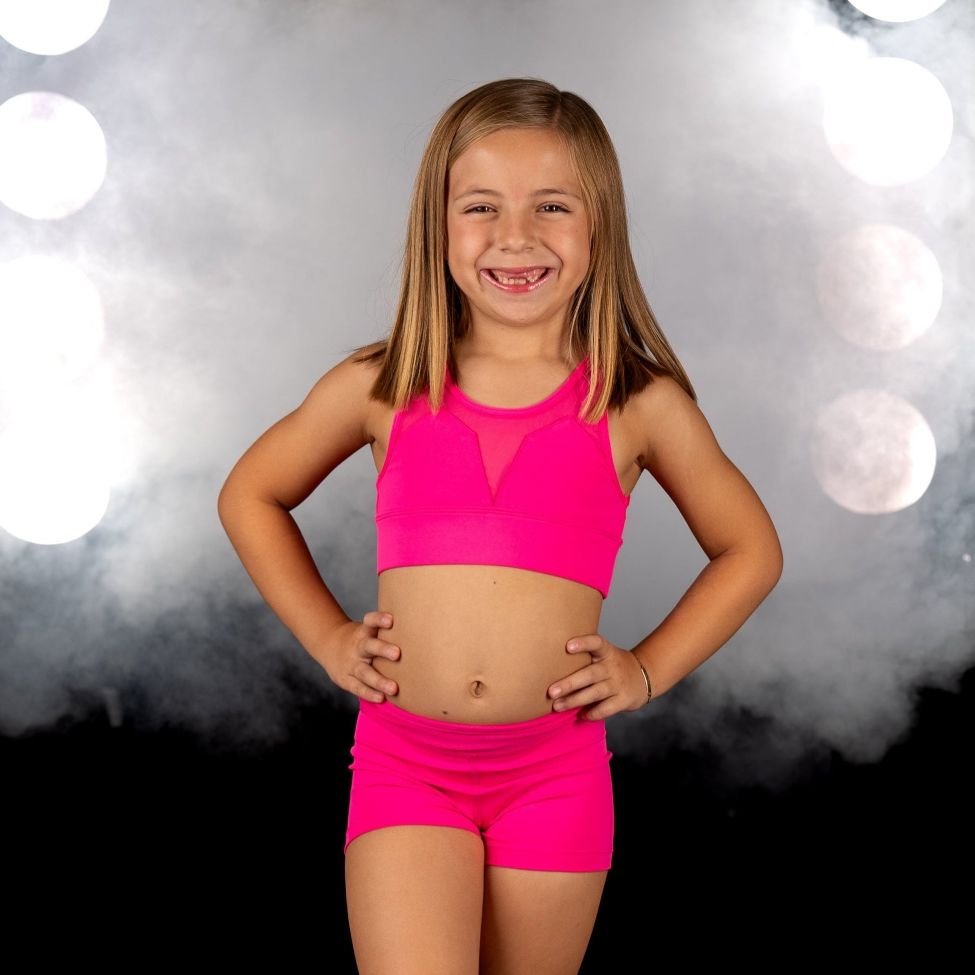 Bold Magenta Demi Top perfect for all kids dance wear